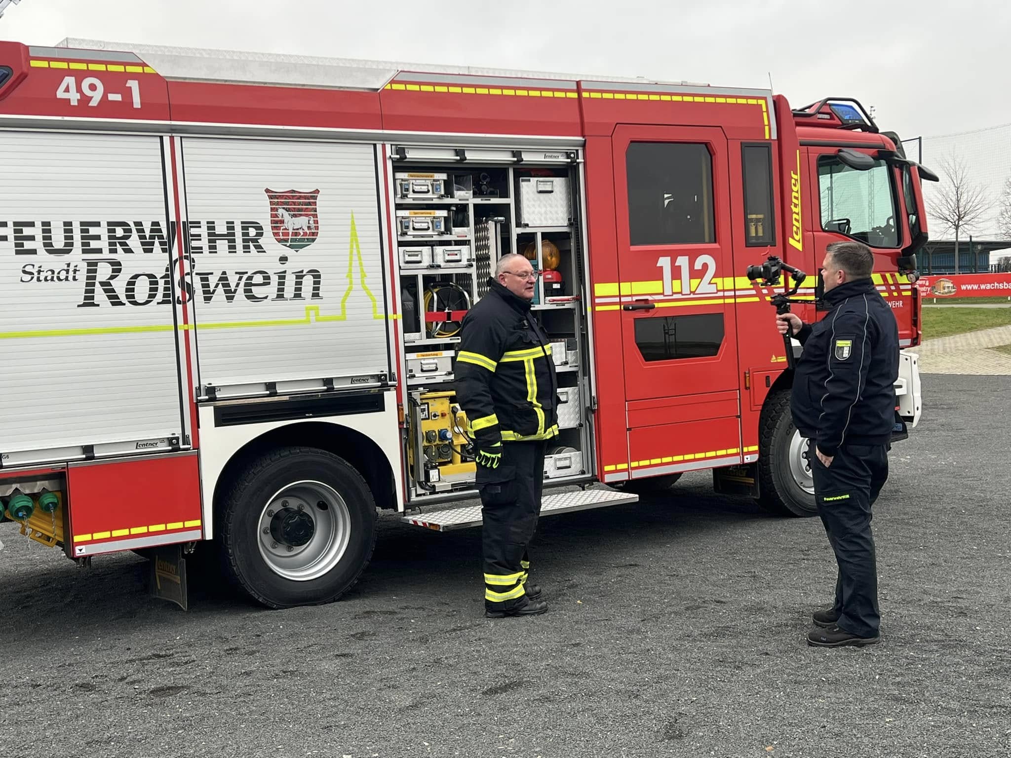 Dreh mit Feuerwehr Willi